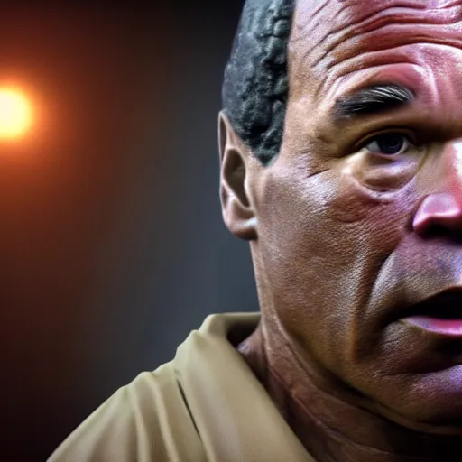 Image similar to oj simpson as the main character in dark souls, highly detailed, extremely high quality, hd, 4 k, 8 k, canon 3 0 0 mm, professional photographer, 4 0 mp, lifelike, top - rated, award winning, realistic, detailed lighting, detailed shadows, sharp, no blur, edited, corrected, trending