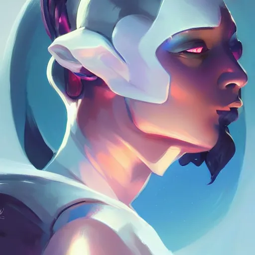 Prompt: portrait beautiful!! futuristic woman sci-fi afrofuturism art, behance hd artstation by Jesper Ejsing, by RHADS, Makoto Shinkai and Lois van baarle, ilya kuvshinov, ross tran