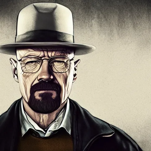 Image similar to walter white is sherlock holmes, high quality illustration, trending on artstation, octane render, 4 k, pixar rendering,