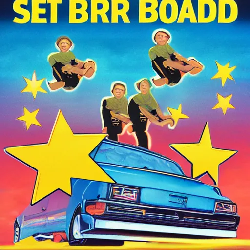 Prompt: vhs cover of Star Board