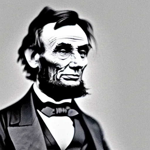 Prompt: abraham lincoln. 21st century portrait photography.