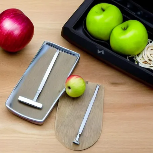 Image similar to set of balance scales with weights, one apple and one onion