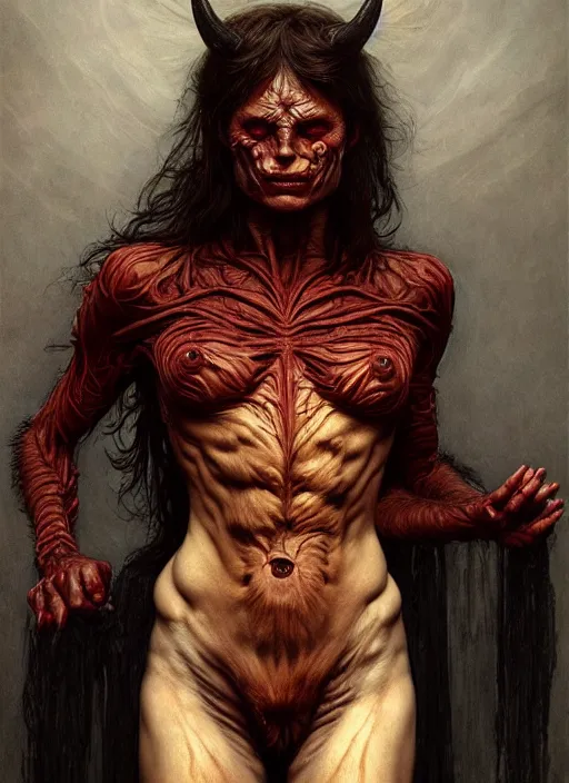 Prompt: fullbodies, devil man intricate skin pattern texture, savage, full body, hyper realistic, extremely detailed, dnd character art portrait, dark fantasy art, intricate fantasy painting, dramatic lighting, vivid colors, deviant art, artstation, by edgar maxence and caravaggio and michael whelan and delacroix.