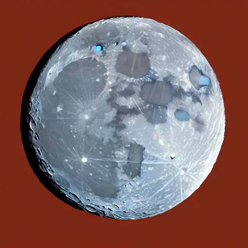 Image similar to a moon made by cheese