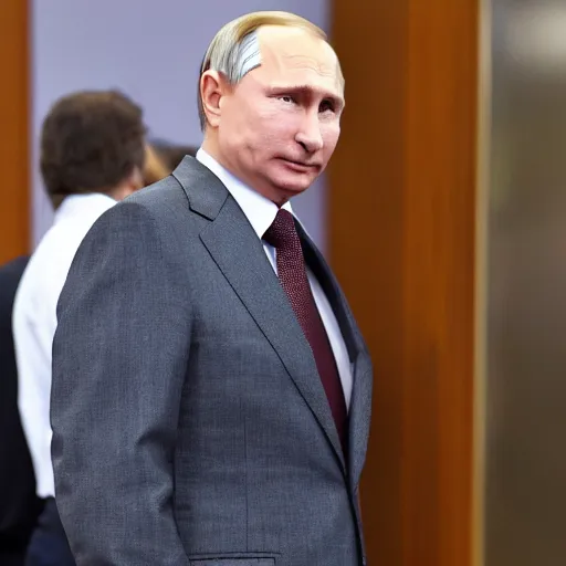 Prompt: vladimir putin with a pocket full of gravy