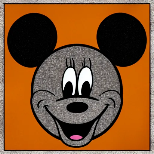 Prompt: “mugshot of Mickey Mouse”