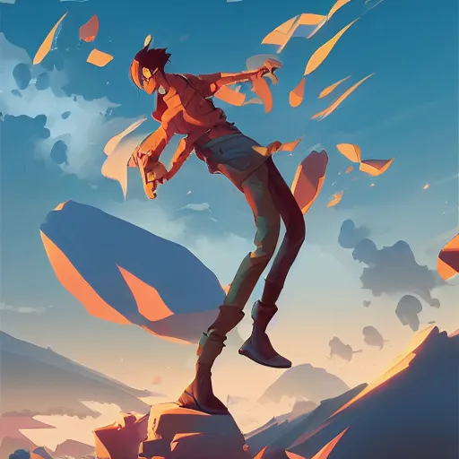 Image similar to hero world rockoa €™ s modern life, behance hd by jesper ejsing, by rhads, makoto shinkai and lois van baarle, ilya kuvshinov, rossdraws global illumination