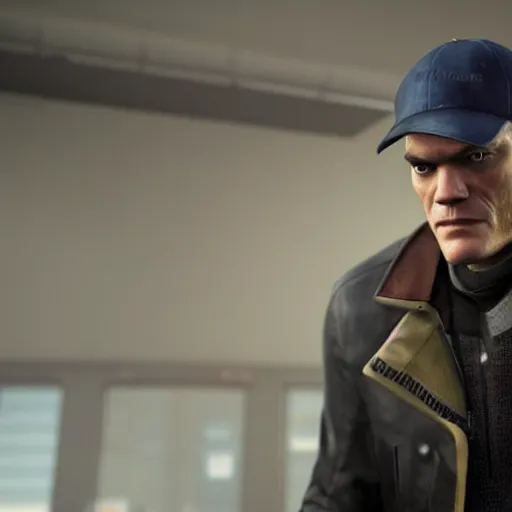 Image similar to film still of Michael Shannon as Aiden Pearce in Watch Dogs