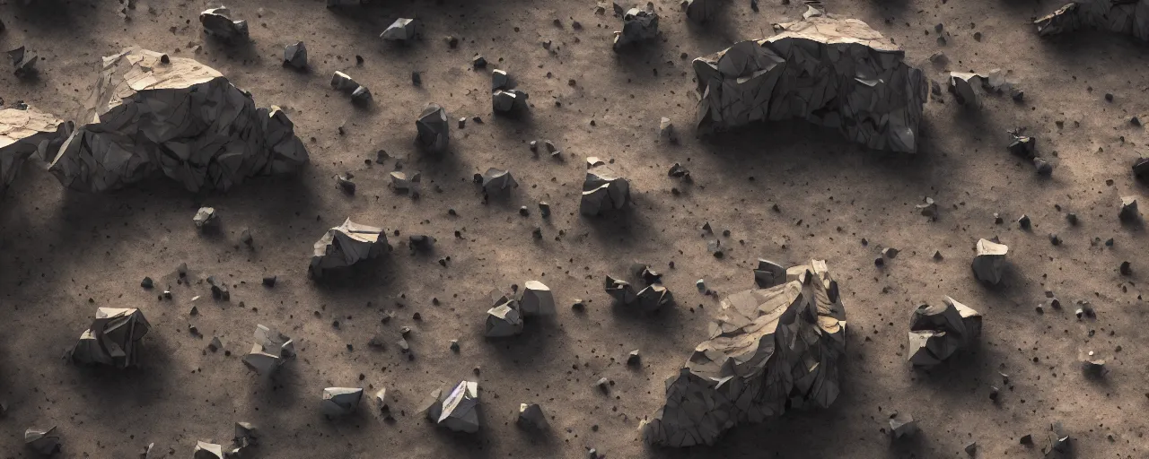 Image similar to movie still, angular minimalist obsidian asteroids, cell automata, unreal engine, octane render, detailed and intricate, cloudy, global illumination, volumetric lighting, hubble telescope images, james webb telescope images, detailed and intricate environment, color graded