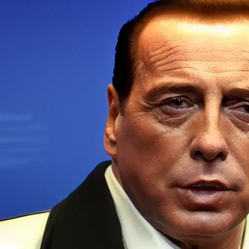 Prompt: cocaine drug lord Silvio Berlusconi