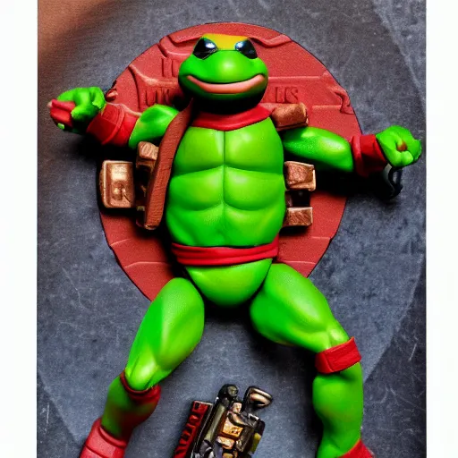 Image similar to packaging for a teenage mutant ninja turtle raphael neca toy