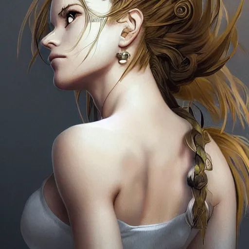 Prompt: ultra realistic illustration, marle from chrono trigger with hair in a ponytail, intricate, elegant, highly detailed, digital painting, artstation, concept art, smooth, sharp focus, illustration, art by artgerm and greg rutkowski and alphonse mucha