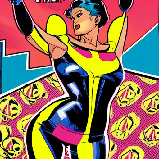 Image similar to the cover of the comic uncanny x - man # 1 9 4 styled in pop - art