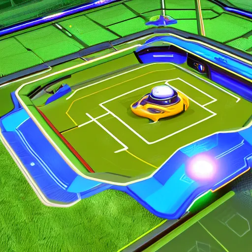 Image similar to futuristic arena isometric style by rocket league