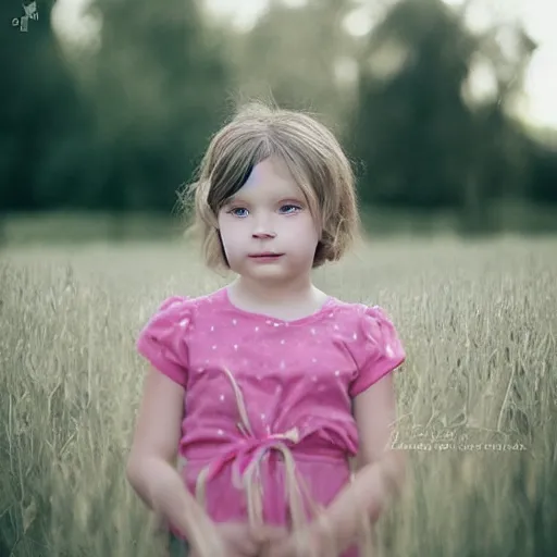 Prompt: beautiful little girl photography by loretta lux