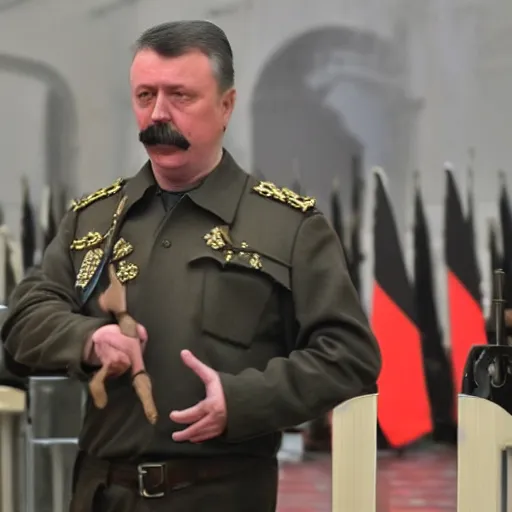 Image similar to Igor Ivanovich Strelkov wants the total war