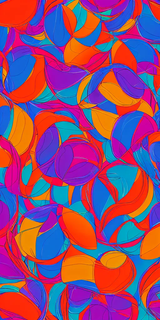 Image similar to abstract colorful pattern wallpaper, trending on artstation