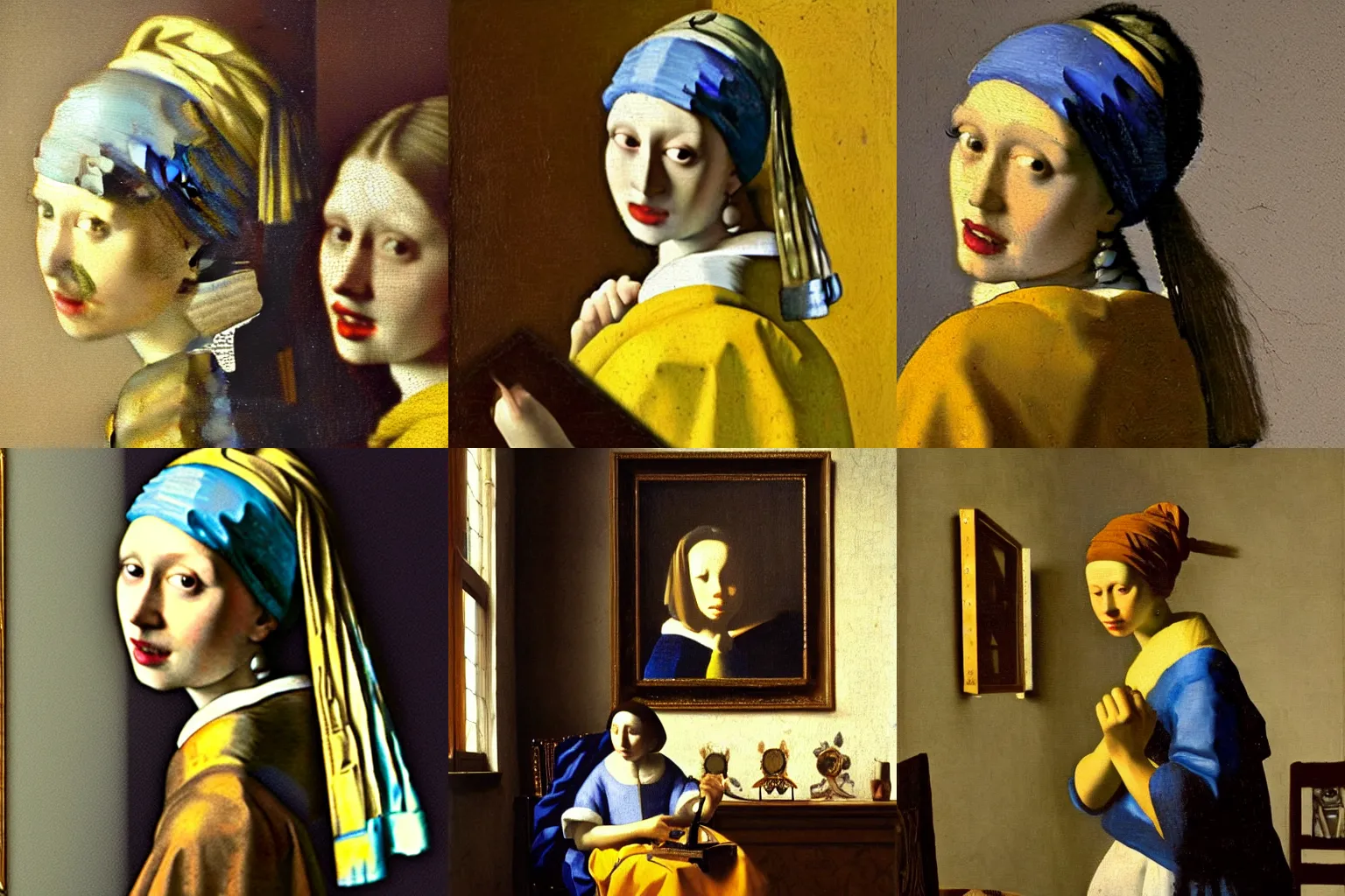 Prompt: lost vermeer painting finally located