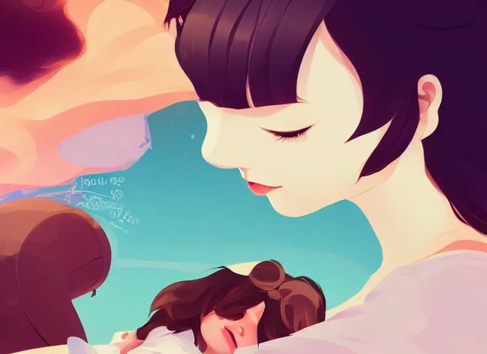 Prompt: a newborn baby. clean cel shaded vector art. shutterstock. behance hd by lois van baarle, artgerm, helen huang, by makoto shinkai and ilya kuvshinov, rossdraws, illustration, art by ilya kuvshinov