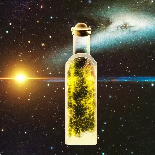 Image similar to a universe in a bottle