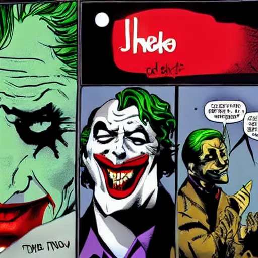 Image similar to the joker being nice