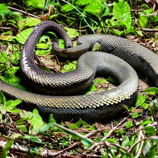 Image similar to full shot of a python in the jungle