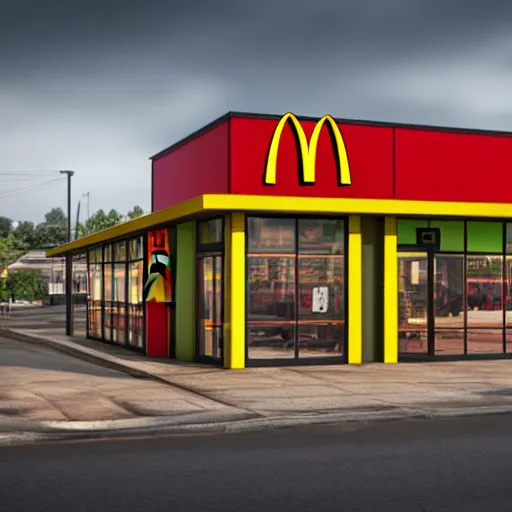 Prompt: Mcdonald but it is a mechanical shop instead of a fastfood, redneck, photorealistic, 4k, HDR