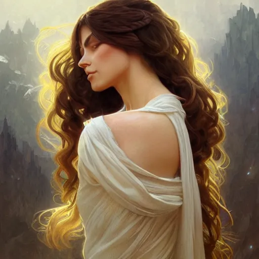 Prompt: portrait of the rock, dreamy and ethereal, expressive pose, big eyes, peaceful expression, fantasy, intricate, elegant, highly detailed, digital painting, artstation, concept art, smooth, sharp focus, illustration, art by artgerm and greg rutkowski and alphonse mucha
