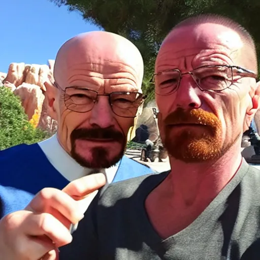 walter white making a selfie at disneyland with skyler | Stable ...