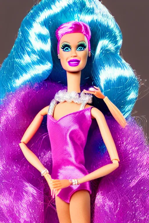 Image similar to drag queen barbie doll