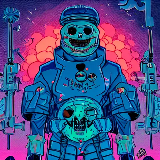 Prompt: Jibaro from Love Death + Robots, by josan gonzales and Dan Mumford and