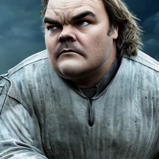 Image similar to jack black in the movie oblivion, highly detailed, 8 k