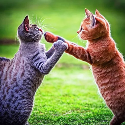 Image similar to “cats fighting”