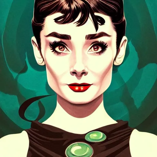 Prompt: in the style of joshua middleton, beautiful audrey hepburn, aquapunk, bioshock, full body green dress, elegant pose, spooky, symmetrical face symmetrical eyes, three point lighting, detailed realistic eyes, insanely detailed and intricate elegant, artgerm, underwater home