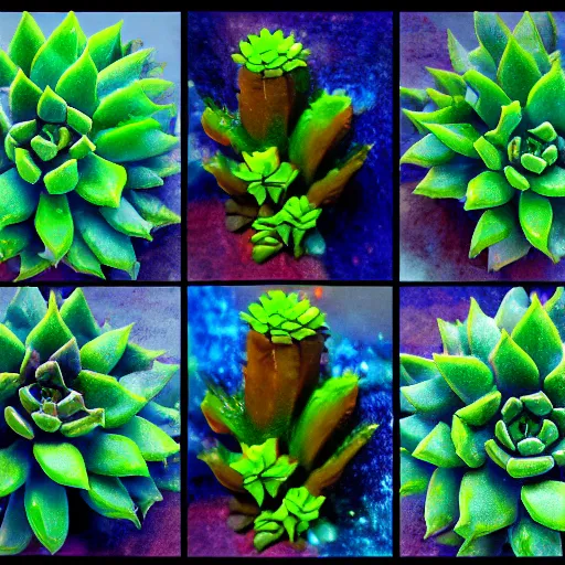 Image similar to cybertronic metamorphosing succulent from quadrant 0 - zeta prime.