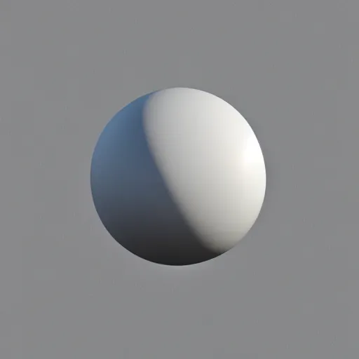 Prompt: render of white sphere