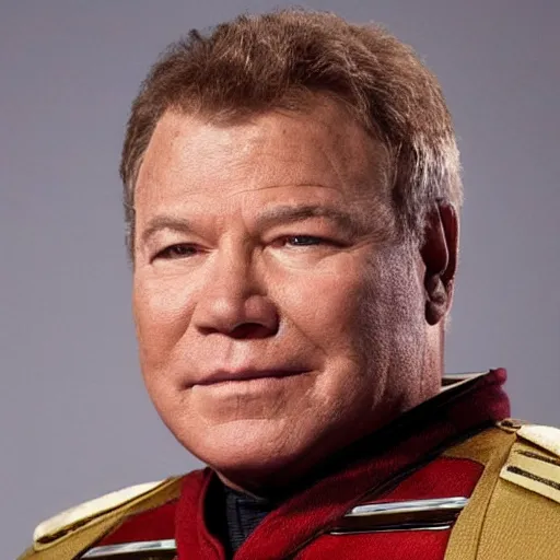 Prompt: William Shatner (ca. 1970) as the captain from the Orville (2017)