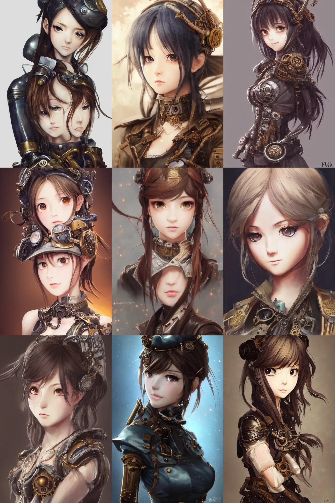 Prompt: portrait Anime of cute-fine-face girl in an steampunk warrior, hyper detailed, full body, sci-fi, fantasy, intricate, elegant, highly detailed, digital painting, artstation, concept art, smooth, sharp focus, illustration, pretty face, realistic shaded Perfect face, fine details. Anime. realistic shaded lighting by Ilya Kuvshinov Giuseppe Dangelico Pino and Michael Garmash and Rob Rey