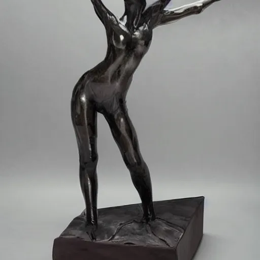 Prompt: a beautiful sculpture designed by Maria Rivans