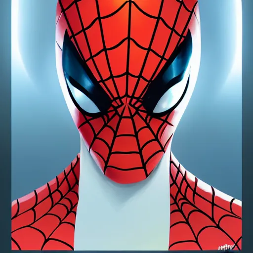 Prompt: face icon stylized minimalist spider - man, loftis, cory behance hd by jesper ejsing, by rhads, makoto shinkai and lois van baarle, ilya kuvshinov, rossdraws global illumination