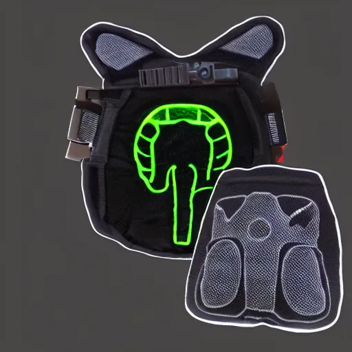 Prompt: tactical diaper for hardcore gamers, LEDs, sold by alienware