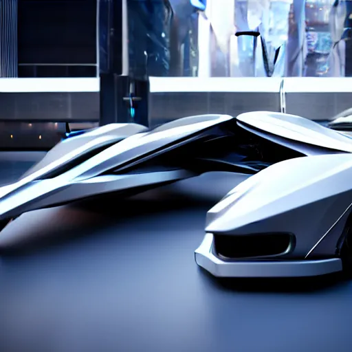 Image similar to concept car : motherboard forms zaha hadid architecture brutalist sci-fi futuristic setting ultra realistic photography, keyshot render, octane render, unreal engine 5 render , high oiled liquid glossy specularity reflections, ultra detailed, 4k, 8k, 16k blade runner 2049 Cyberpunk 2077 ghost in the shell thor 2 marvel film : tilt shift: sharp focus