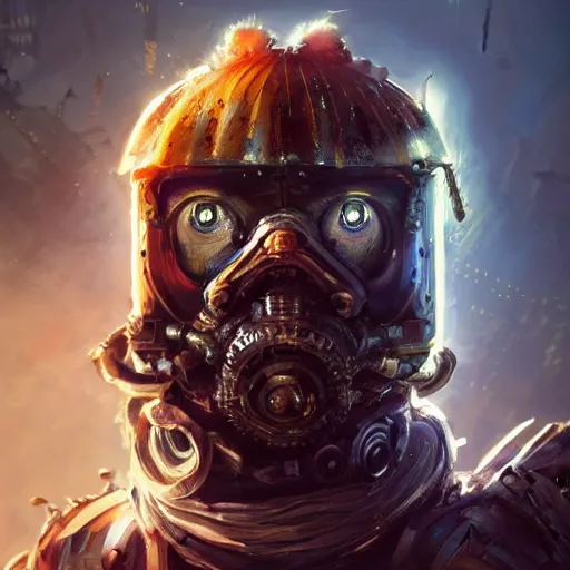 Image similar to andry garfield portrait, dystopia core, apocalyptic, armor, warrior, dramatic, sharp focus, fiction, neon, fantasy, hyper detailed, digital art, trending in artstation, cinematic lighting, studio quality, smooth render, unreal engine 5 rendered, octane rendered, art style and nixeu and wlop and krenz cushart