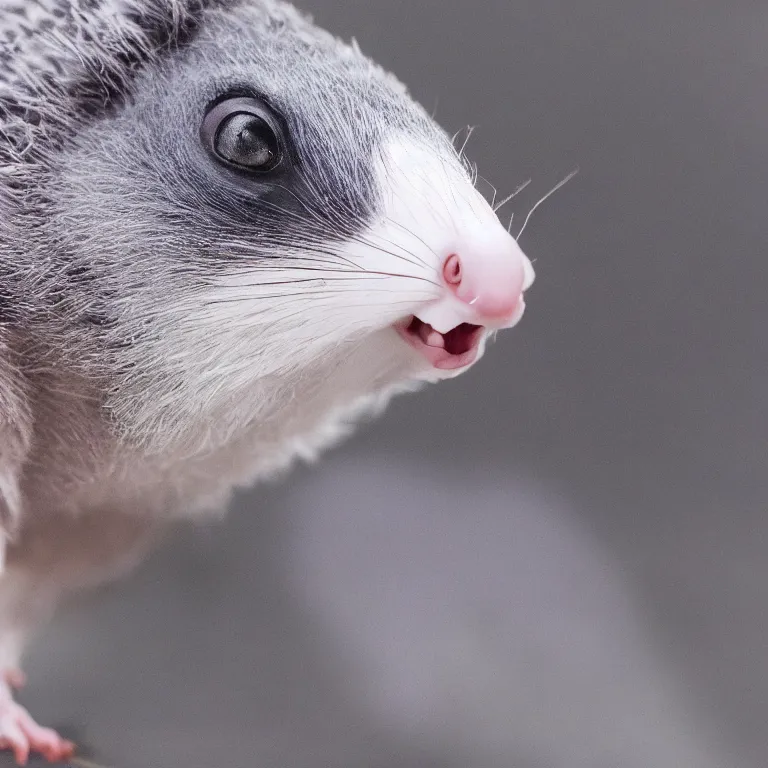 Prompt: opossum mixed with a pigeon, hyper realistic, photorealistic, 4 k