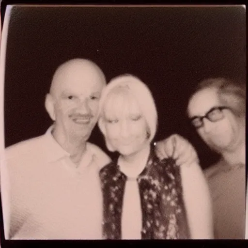 Image similar to found polaroid photo of trash humpers in las vegas