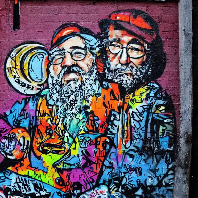 Image similar to graffiti jerry garcia