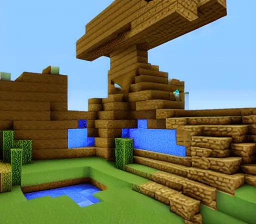 Prompt: facebook minecraft, screenshot