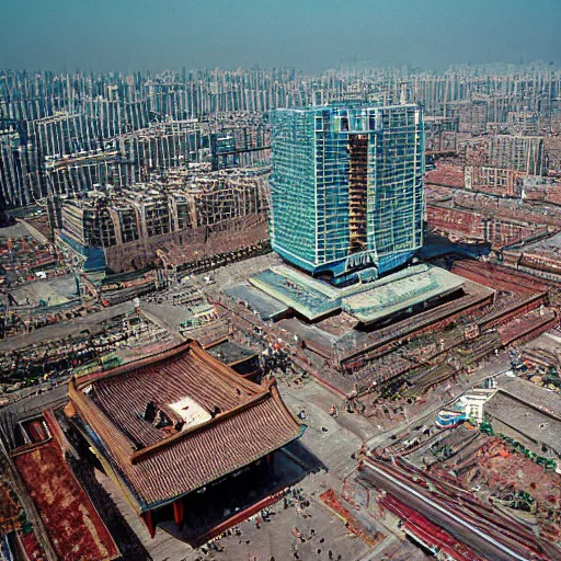 Image similar to Beijing in 1990s, Photography, Highly detailed