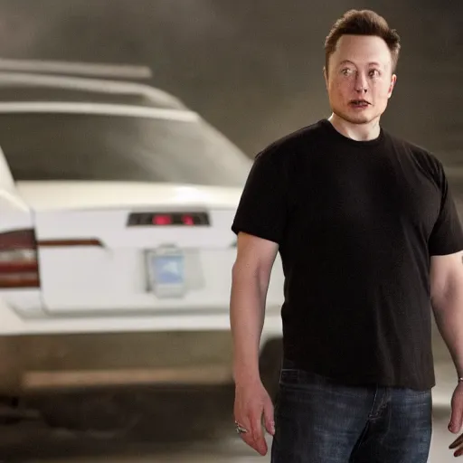 Image similar to Elon Musk in Sons of anarchy very detail4K quality super realistic