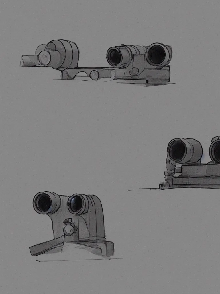 Image similar to binoculars by Disney Concept Artists, blunt borders, rule of thirds